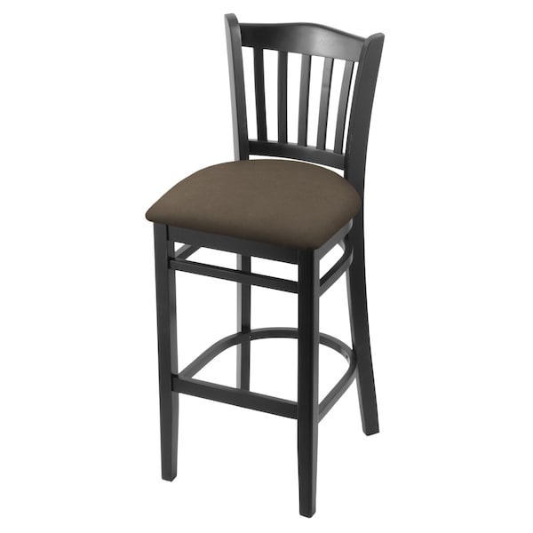 Holland Bar Stool Co 30" Bar Stool, Black Finish, Canter Earth Seat 312030Blk006 - main